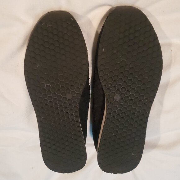 M.GEMI size 37.5  black leather woven slip on sneakers - Picture 6 of 6